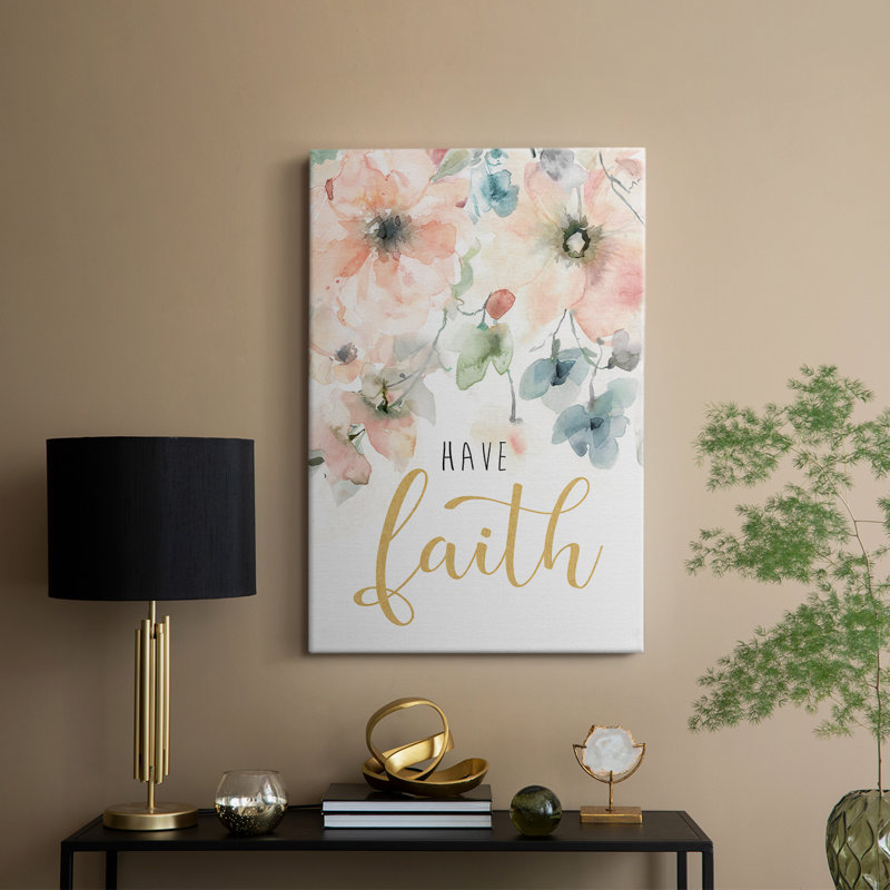 «Have Faith» - galerie sur mesure Cavas, H 27 po x l 18 po