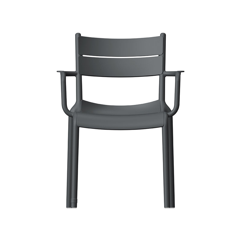 Loar Stackable Armchair, Dark Gray