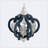 Cerro 6 - Light Manufactured Wood and Iron Geometric Chandelier