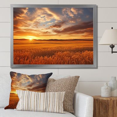 " Scenic Sky On Golden Horizon IV "