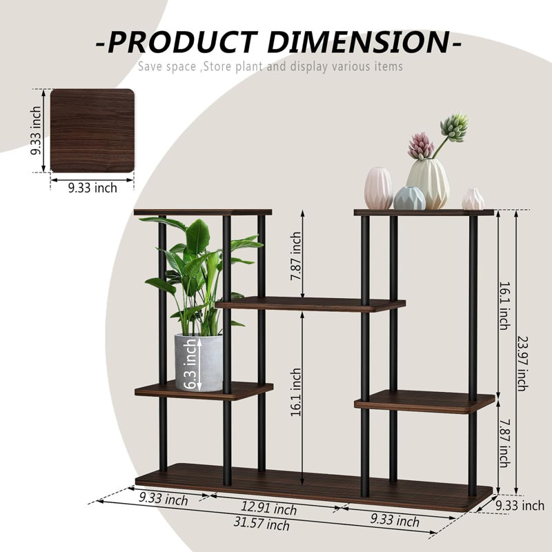 Support pour plante Kriebel, Chêne noir