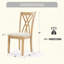 Chaise de salle à manger en bois