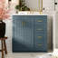 Ensemble de meuble-lavabo 30 po avec lavabo en céramique, armoire de rangement en bois massif, ensemble de meuble-lavabo autoportant avec 3 tiroirs et portes à fermeture douce-117193446-117193447