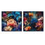Kaleen - Ensemble de 2 collages floraux carrés-101851445-101851446