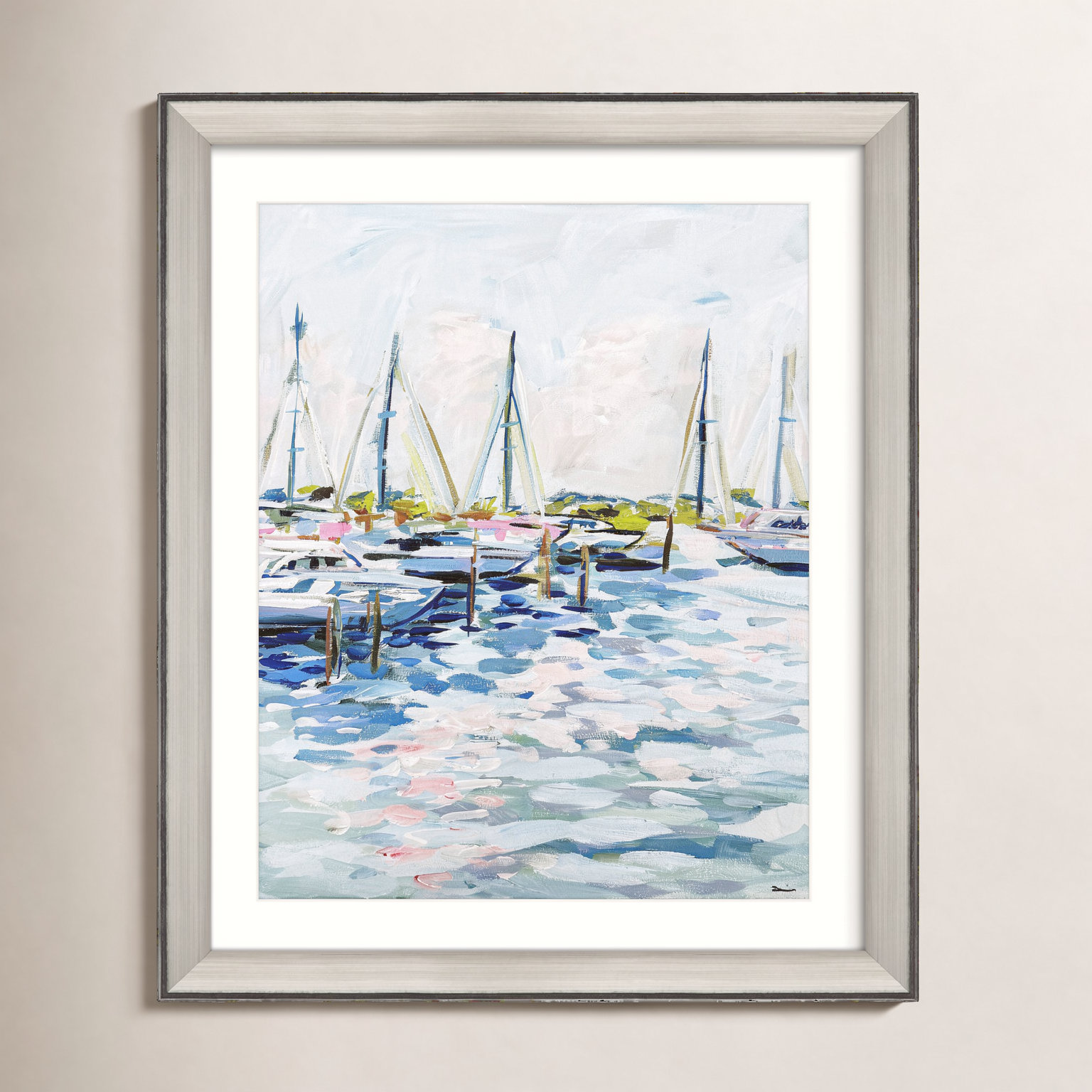 Marina at Dusk Framed Art