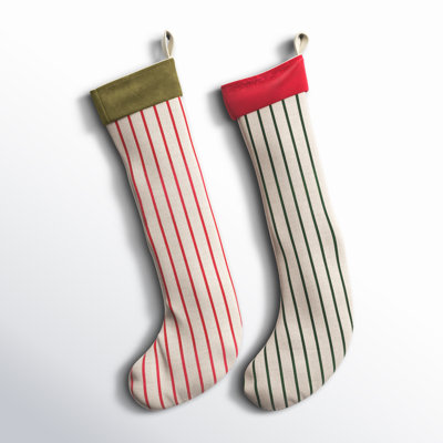 Oversized Striped Stocking