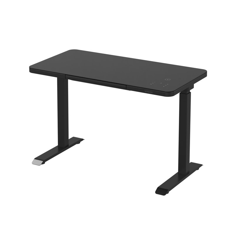 Adjustable Height Glass Steel Standing Desk