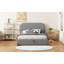 Lit plateforme tapissier Teddy
