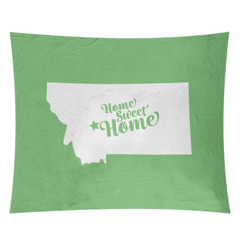 Tapisserie Home Sweet Helena, H 27,5 po x l 37,5 po, Vert