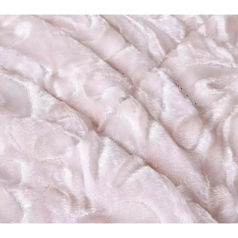 Bedspread with Pillow Shams Included, Double Bedspread + 2 Standard Shams, Pink