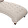 Molinaro Modern Minimalist Button Tufted Wide Upholstered Chaise Lounge with Lumbar Pillow