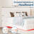 Floating Upholstered Bed Frame with Oversized Headboard and RGB LED Lighting-709867143-709867137