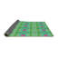 Tapis vert/rose à motifs Benesh-1924856663