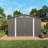 Gray Metal Outdoor Storage Shed 10 X 8 Ft, Lockable Door, Air Vent, And Window, Suitable For Storing Snow Blowers, Bicycles, Easy - To Assemble Large 120" L 96" W 76.4" H With Latch On Double Doors,-122098166