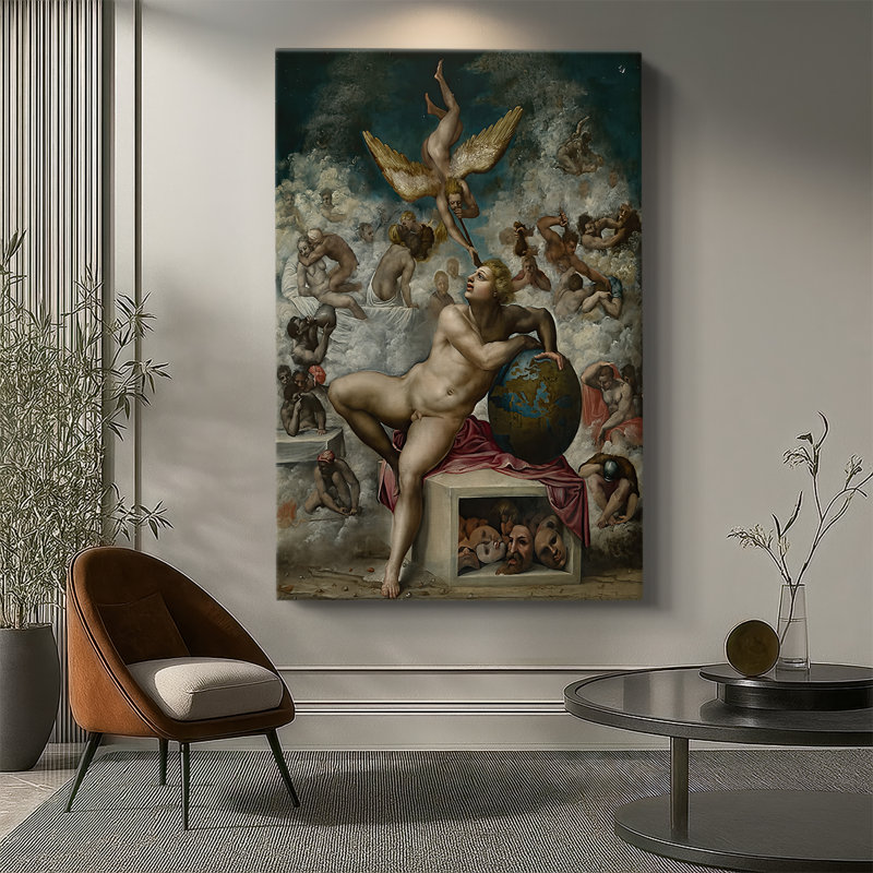 Le rêve de la vie humaine - Toile tendue par Michelangelo, 32 x 48