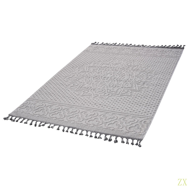 Tapis intérieur / extérieur Collection 8X10 Medallion, Rectangle 7 pi 9 po x 10 pi