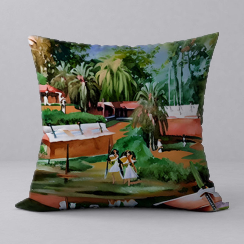 Reversible Throw Pillow