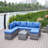 Patio Sofa With Cushions