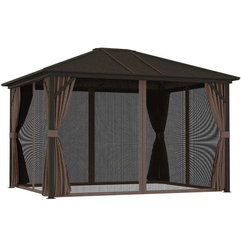 Gazebo Canopy,Outdoor Hardtop Gazebo