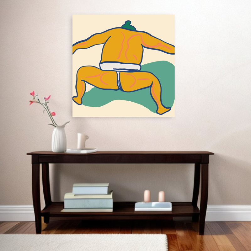 Impression d'art mural contemporain japonais, H 36 po x l 36 po