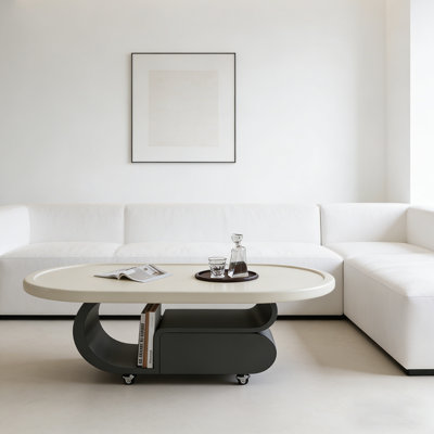 Table basse légère de luxe avec tiroir à roulettes