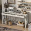 Console U_Style en placage d'acacia de 60 po avec 4 tiroirs spacieux-121087291