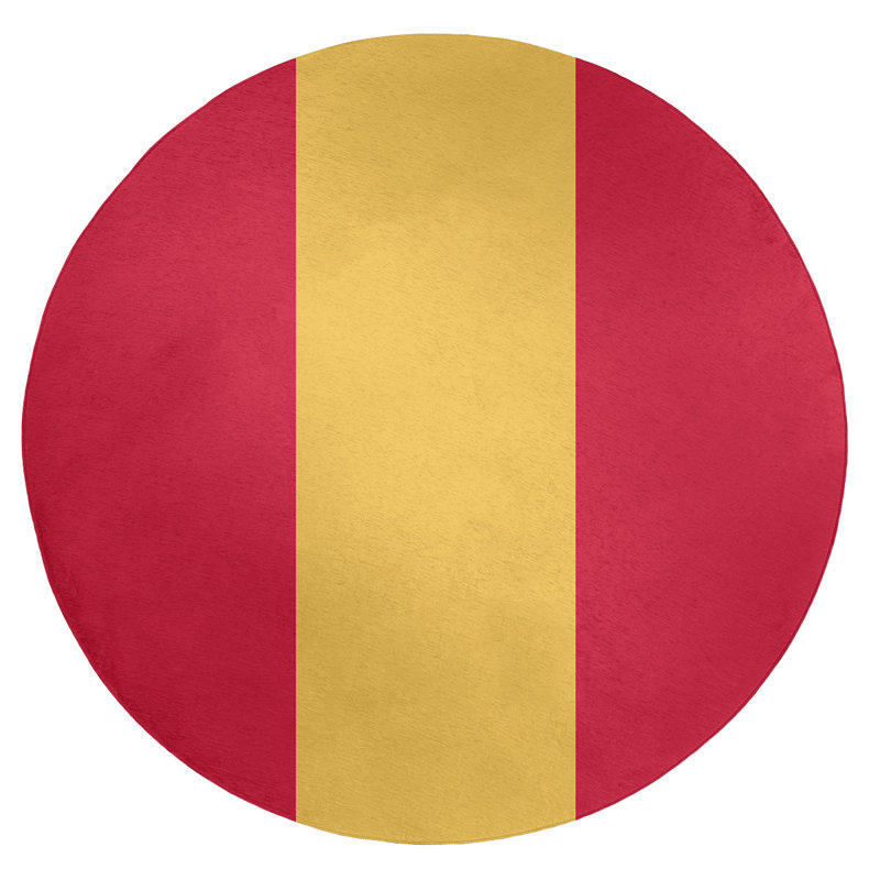Chenille Indoor Rug, Round 5'