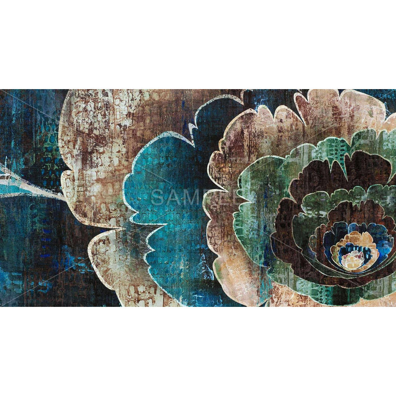 Blue Flower Montage Tablecloth - Indoor/Outdoor Home Decor