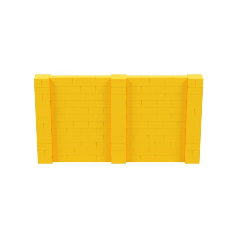 Cloison 1 panneau autoportante, Jaune, H 72 po x l 132 po x P 12 po