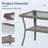 Valierius 2-Tier UV-Resistant PE Wicker Outdoor Coffee Table -2065970547
