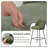 Nat Modern Fabric Upholstered Bar Stools with Spring-1187533967