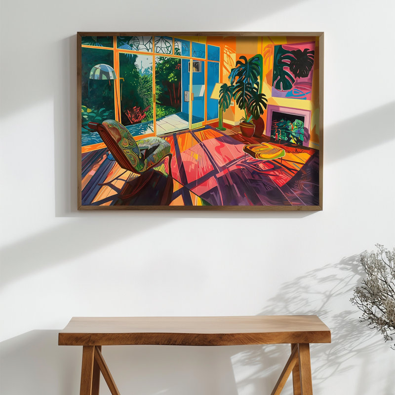 Élégante peinture décorative en panneau de fibres à densité moyenne, 13,8 x 18,5 x 0,1 pouces | 100% panneau de fibres à densité moyenne avec épaisseur de 3 mm, cadre 100% bois de pin | Œuvre d'art imprimée aux UV pour une décoration élégante, parfaite pour le salon ou le bureau
