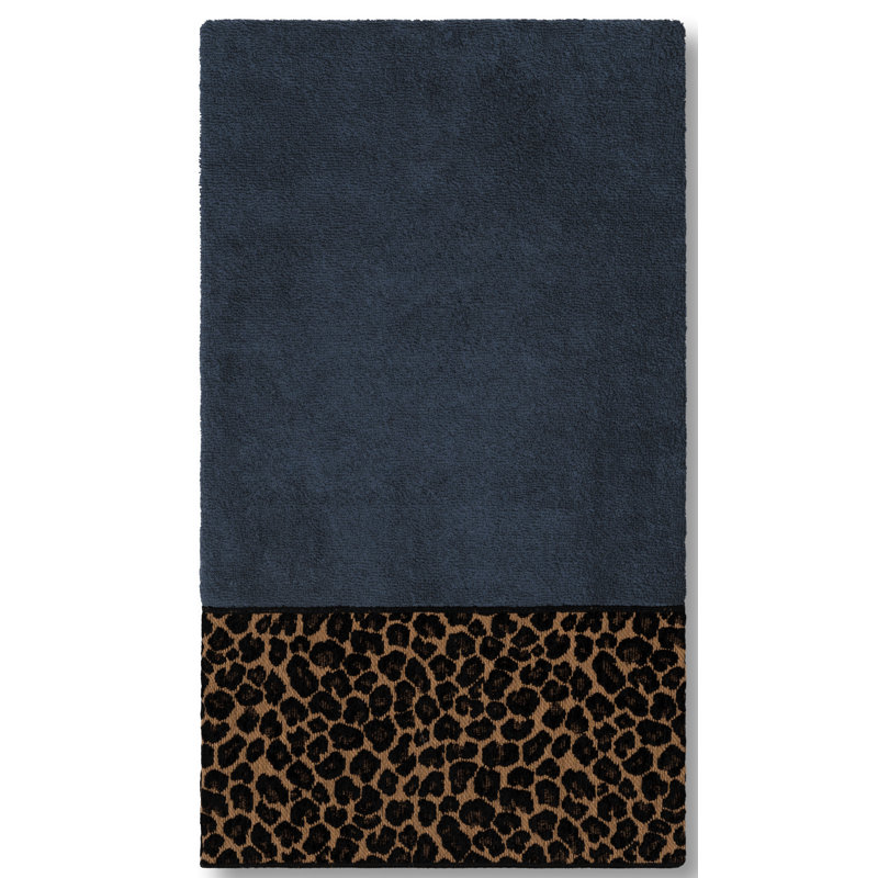 Spots Midweight Bath Towel, Midnight Blue