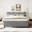 Lit tapissier avec couchette Kenn Linen-1723453868-1723453867