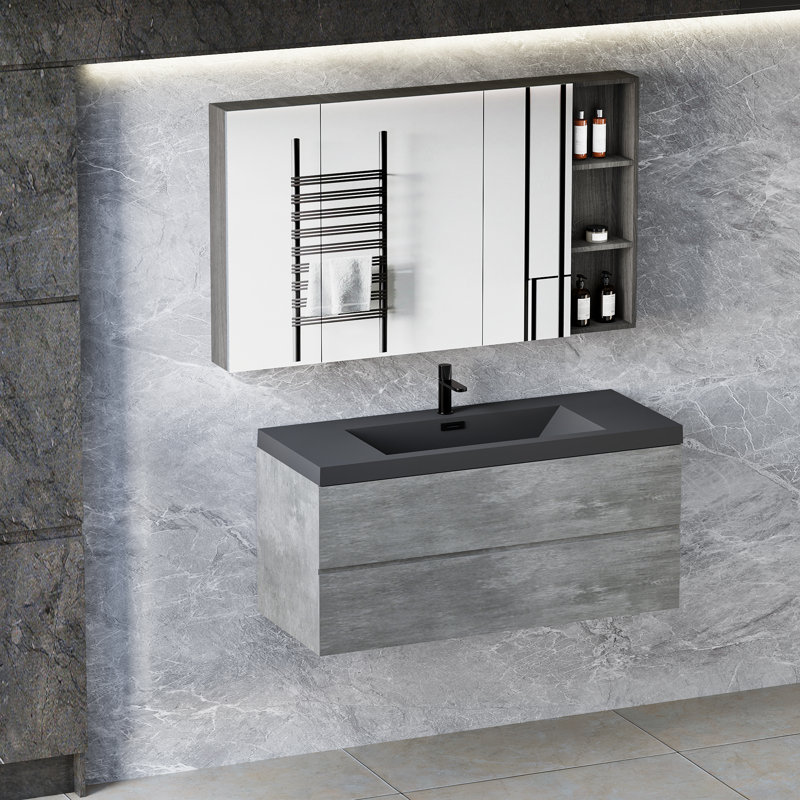 Ensemble de meuble-lavabo flottant avec lavabo Alexis