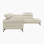 Canapé d'angle moderne et contemporain Dann 111,5 po - Sofa d'angle réversible en cuir avec méridienne confortable et design flexible.-713463830-729695459