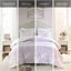 Housse de couette simple / simple TG, 2 pièces en microfibre avec imprimé cachemire floral, fermeture à boutons, attaches intérieures, rose avec 2 taies décoratives, douce et romantique, lavable à la machine