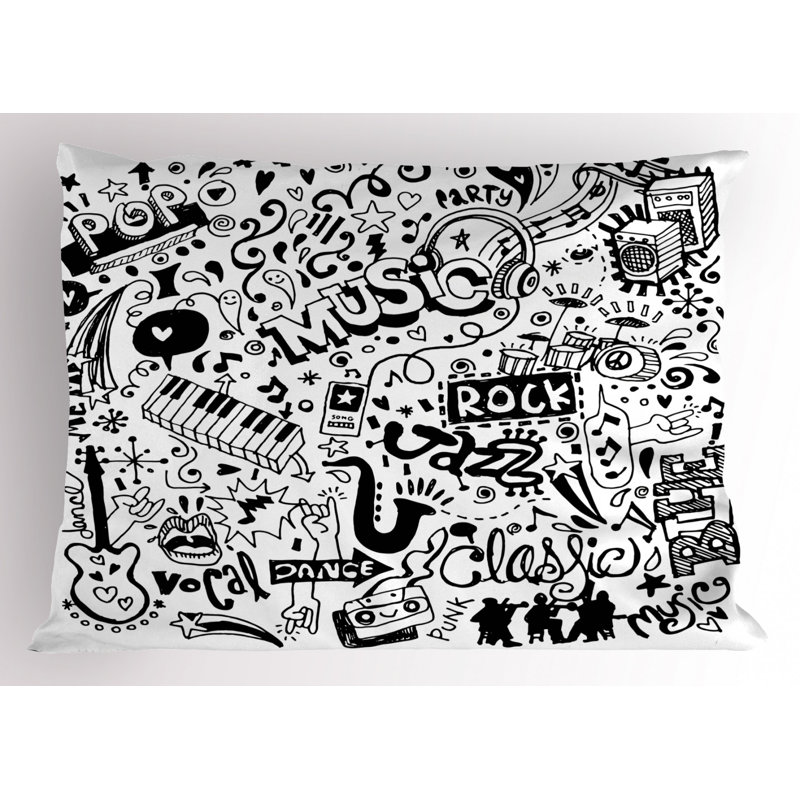 Jazz Polyester Sham Set, Twin
