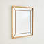 Gilded Roped Rectangle Beveled Mirror