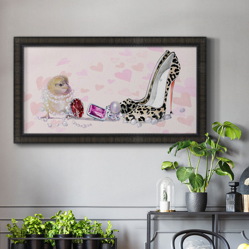 Toile encadrée «Cute Couture Premium» prête à être accrochée, Noir, H 29 po x l 53 po x P 1 po