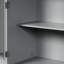 Armoire de rangement pour salle de bain avec portes, tiroir et tablette réglable - Gris pour la salle de bain: organisez votre salle de bain efficacement-1447260681
