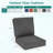 Outdoor Deep Seat Cushion Set Of 3, 23" X 24" X 4" High-Density Foam Patio Chair Cushion, Water-Repellent & UV-Resistant Olefin Fabric Cushion For Chair, Sofa, Loveseat, Patio Furniture-975267649