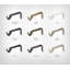  Supports fixes pour tringles à rideaux - pour tringles de 1/2 ou 5/8 po. Ensemble de 2 - or chaud-1952587256
