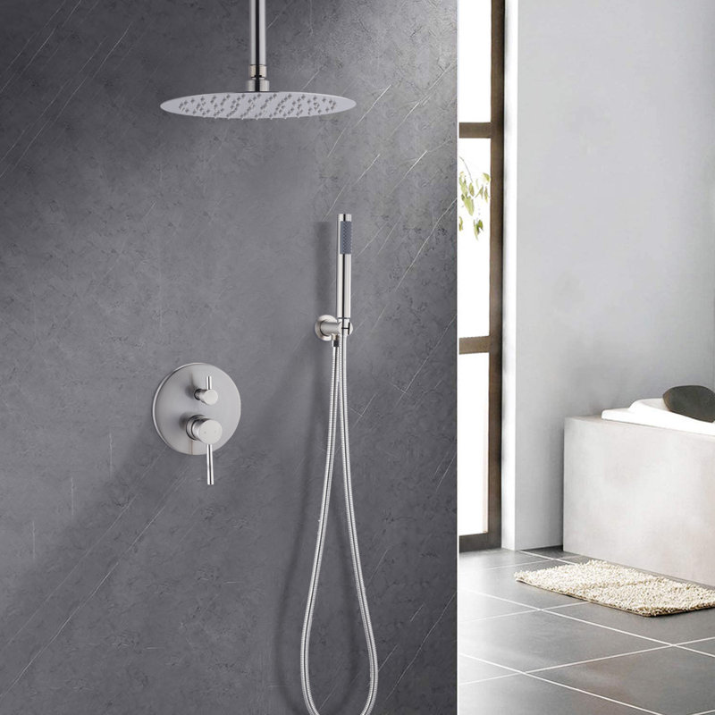 All-In-One Kit with Rough in-Valve, Brushed Nickel 