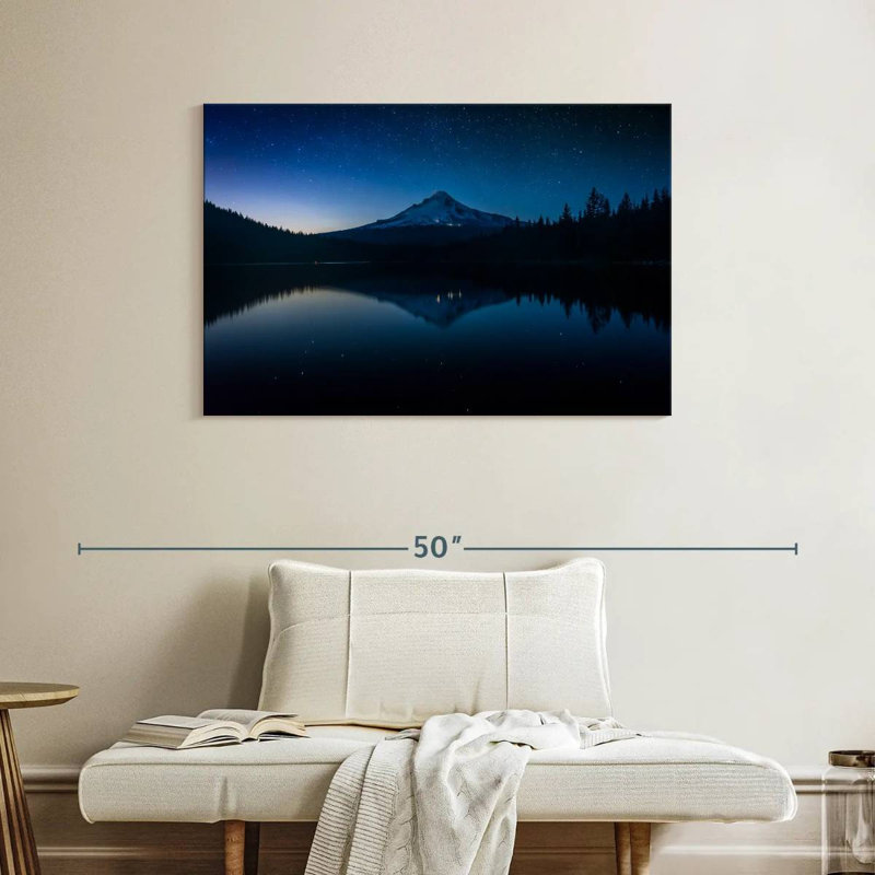 Alvord Mount Hood, paysage de nuit, H 26 po x l 39 po