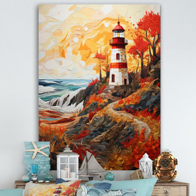 " Lighthouse Guiding Light Pastoral II " Color Photography Print