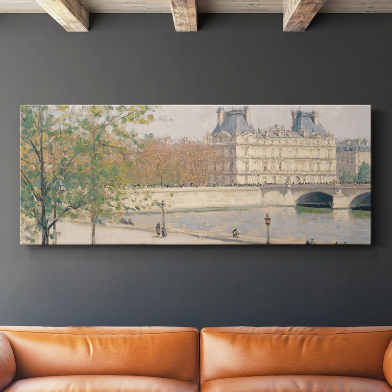 Série paysage - L XXXII - Toile tendue avec châssis - Prêt à être accroché, H 16 po x l 40 po