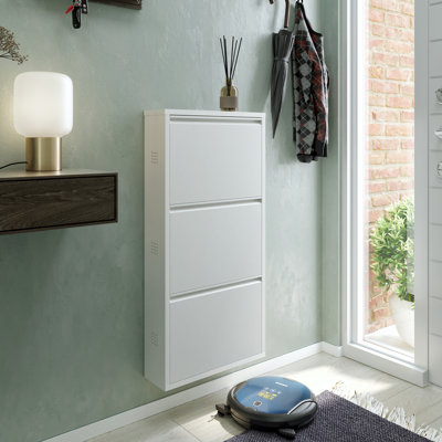 Armoire à chaussures antibactérienne à 3 niveaux avec trous latéraux