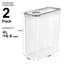Airtight Food Storage Dispenser Containers BPA Free - 2 Pack (4L)