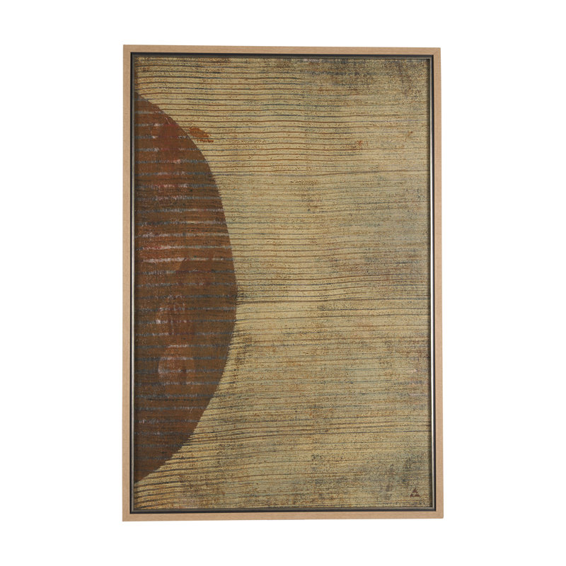 «Solar Wind I a Hand Hand», reproduction d'art encadrée texturée, Vent solaire I